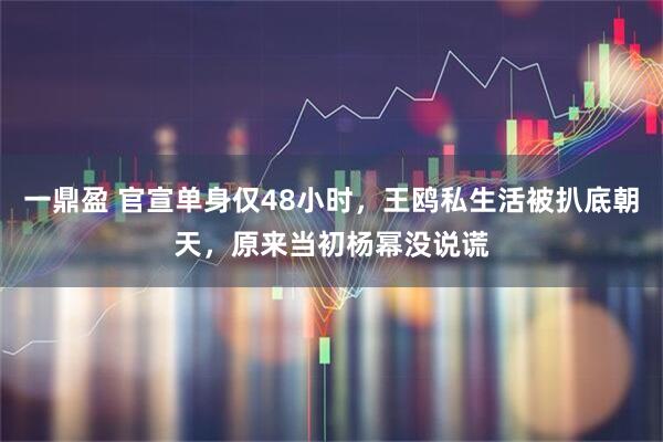 一鼎盈 官宣单身仅48小时，王鸥私生活被扒底朝天，原来当初杨幂没说谎