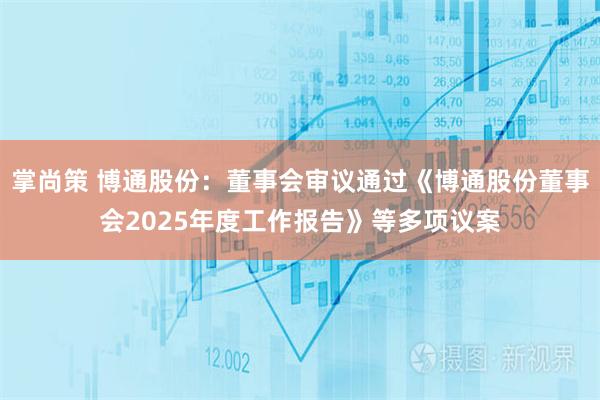 掌尚策 博通股份：董事会审议通过《博通股份董事会2025年度工作报告》等多项议案