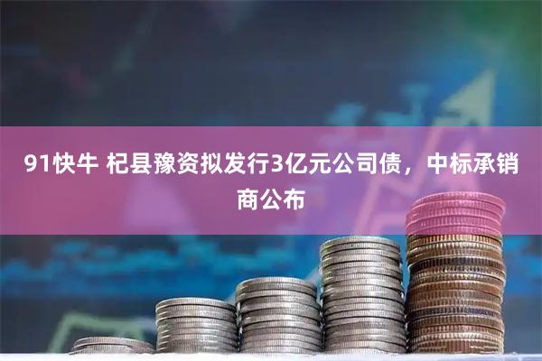 91快牛 杞县豫资拟发行3亿元公司债，中标承销商公布