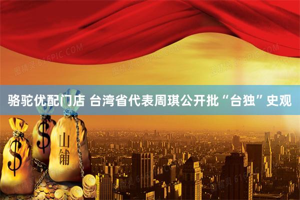 骆驼优配门店 台湾省代表周琪公开批“台独”史观