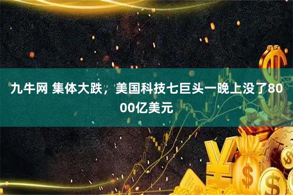 九牛网 集体大跌,美国科技七巨头一晚上没了8000亿美元